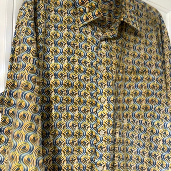 Alan Flusser Multicolor Swirl Pattern Shirt - Picture 2 of 5